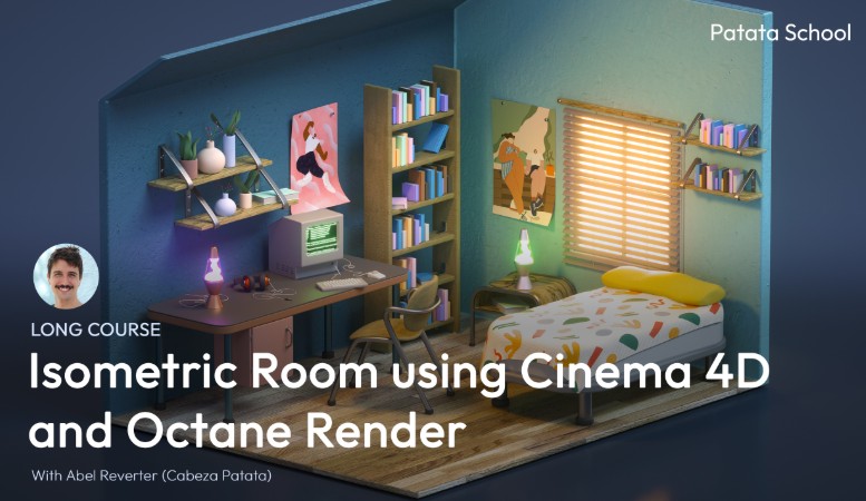 Patata School – How to Make an Isometric Room in Cinema 4D and Octane